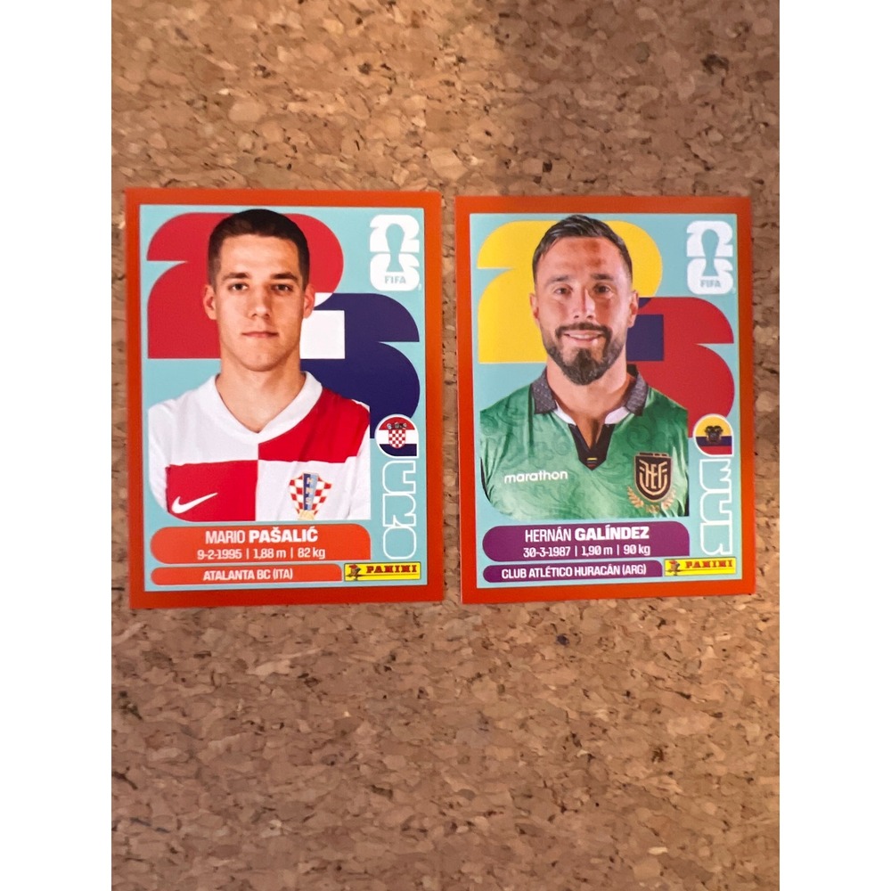 Panini FIFA World Cup 2026 Parallel Red  Pasalic & CRO14 Galindez ECU2